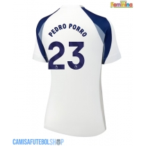 Camisa de time de futebol Tottenham Hotspur Pedro Porro #23 Replicas 1º Equipamento Feminina 2025-26 Manga Curta